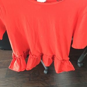 Brunt orange blouse from H&M